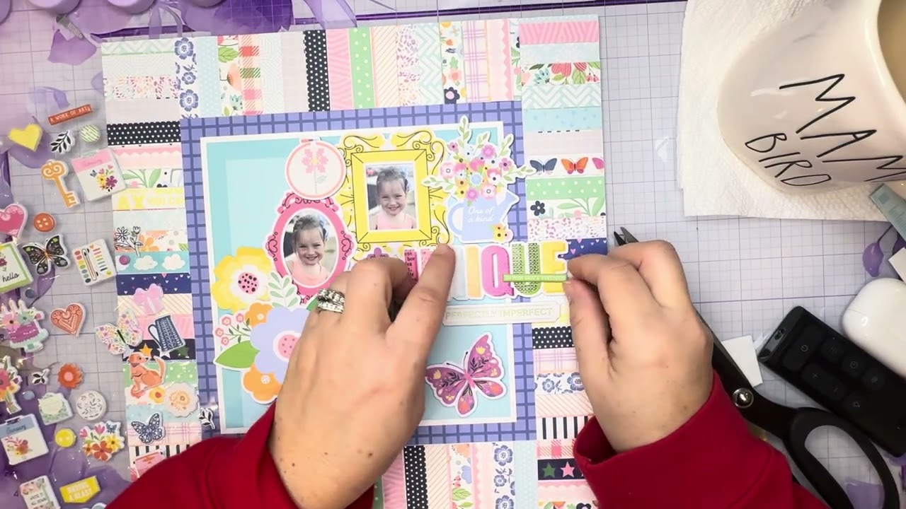 Use your branding strips to create a fun & colorful border (Striptease challenge)