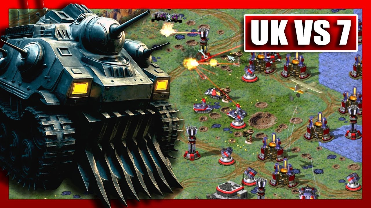 I Picked the UK… Then Faced 7 Eneies | Red Alert 2 Insane Match!