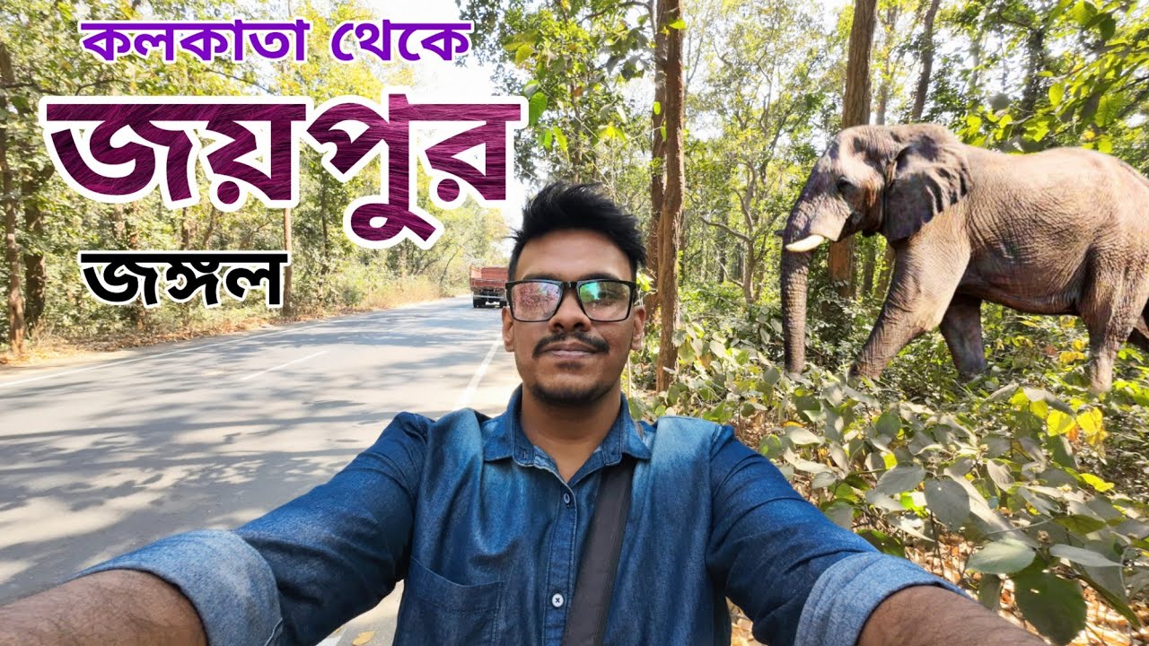 জয়পুর জঙ্গলে হাতির সম্মূখীন । Joypur Forest Bike Trip 