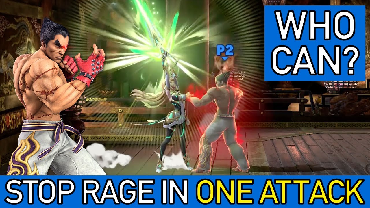Smash Bros Ultimate - Who can stop Kazuya's Rage state in one attack?