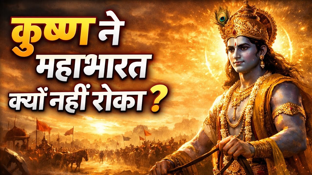 कृष्ण ने महाभारत क्यों नहीं रोका? 😨 | श्रीकृष्ण का पहला रहस्य | भाग 1 #krishna 