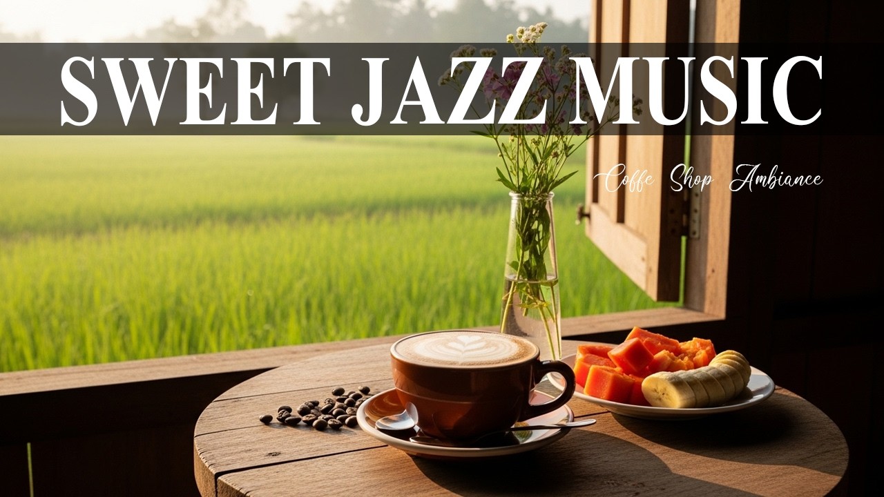Sweet Jazz Music ✨ Coffee Shop Ambiance & Jazz Music for Feeling Relaxing.