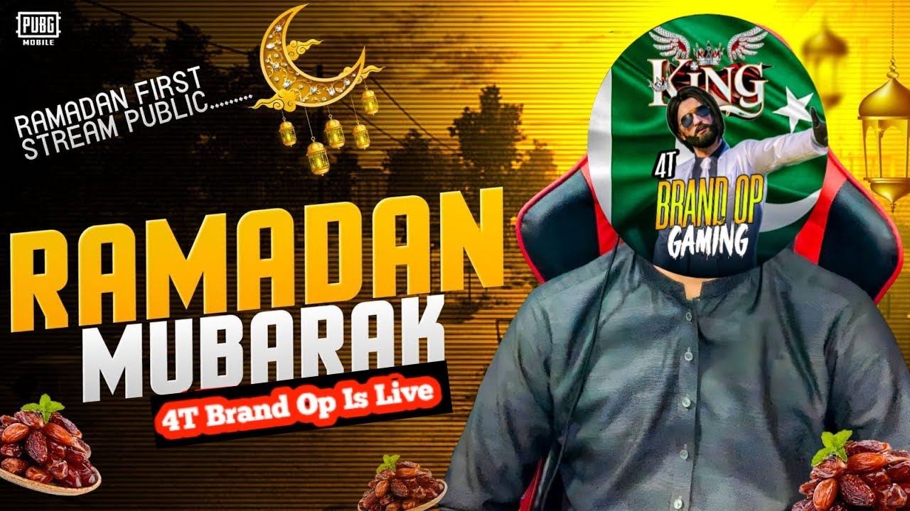 🌙 RAMZAN First Night LIVE | 🧞‍♂️ Aladdin Mode Only | 🔥 PUB G MOBILE | 4T Brand Op Gaming❤️🫴🏻