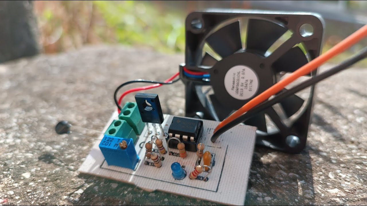 LM358 HASSAS FAN SICAKLIK KONTROL DEVRESİ / OTOMATİK FAN DEVRESİ / NTC İLE FAN DEVRESİ #ntc #lm358