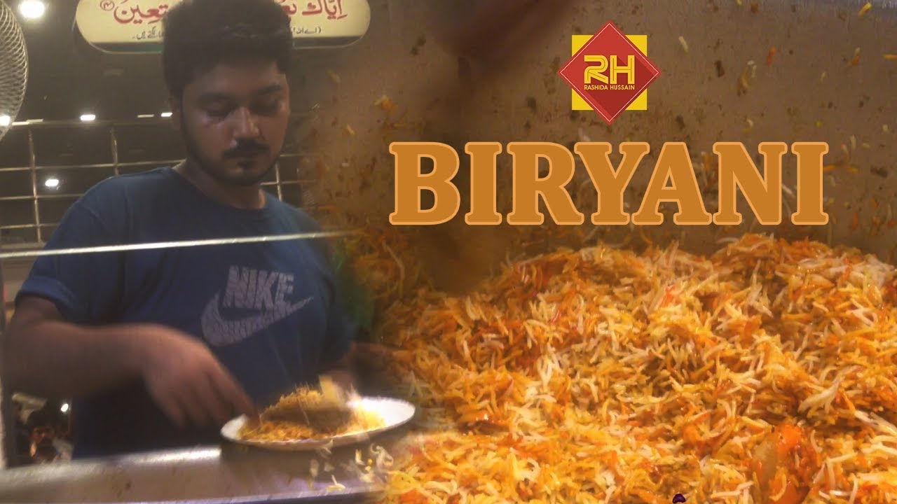 A-One Indian Biryani at Street Food of Karachi Pakistan