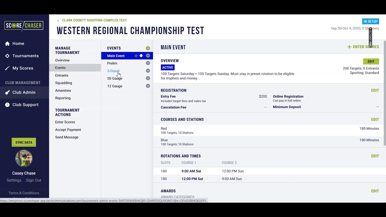 Building Rotations on Score Chaser
