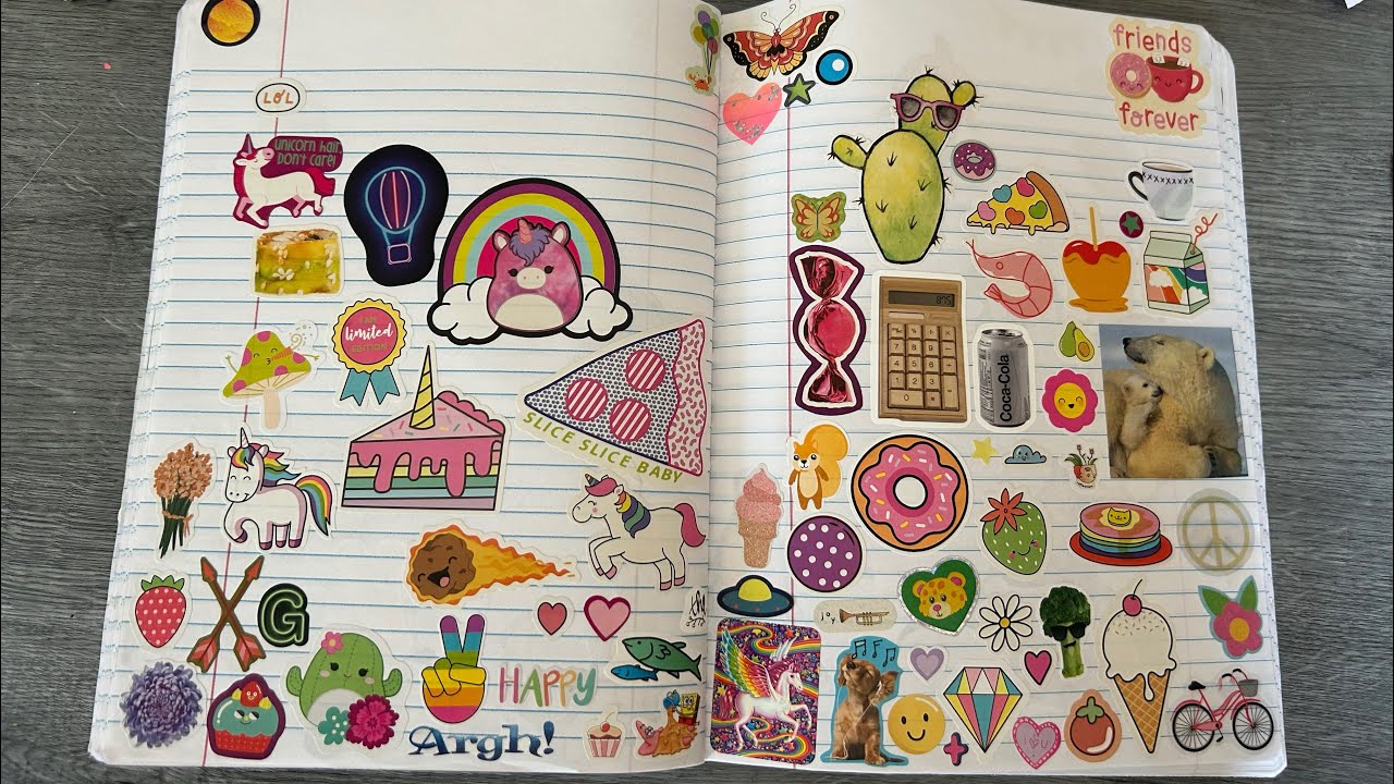 Finishing my 26 sticker sheets for February!!