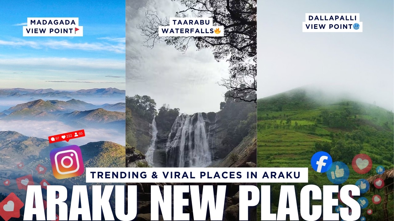 Madagada View Point & Tarabu Waterfalls 😍 | Hidden Places Near Araku | #araku #travel #telugu