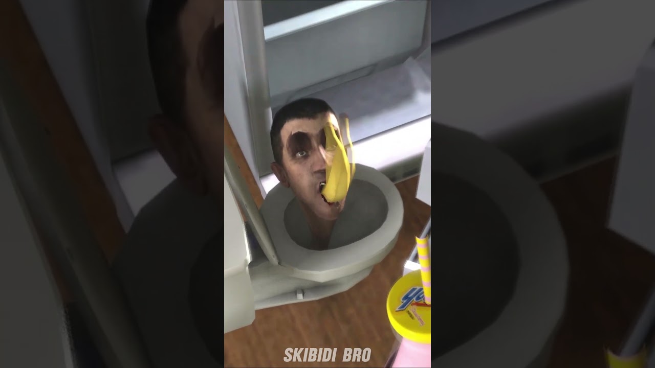 skibidi toilet get away from fridge!! #shorts #skibidibro