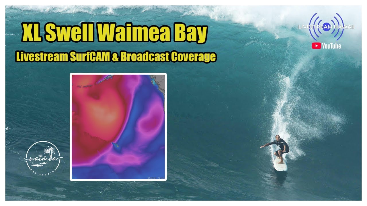 XL Swell Waimea Bay “Happening Live Now!” Nov 30, 2025