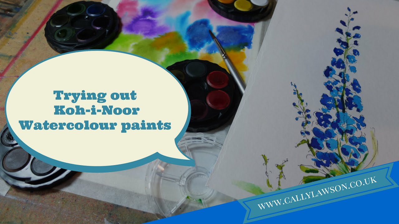 Exploring koh-i-noor watercolour paints - watercolour techniques