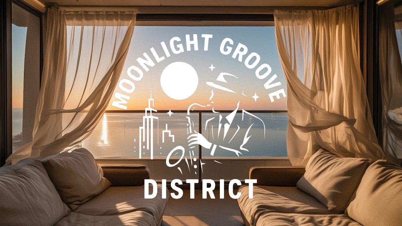 Smooth Jazz for Focus & Relaxation 🌴 High Quality Mix 4K | Moonlight Groove District #jazz #hour