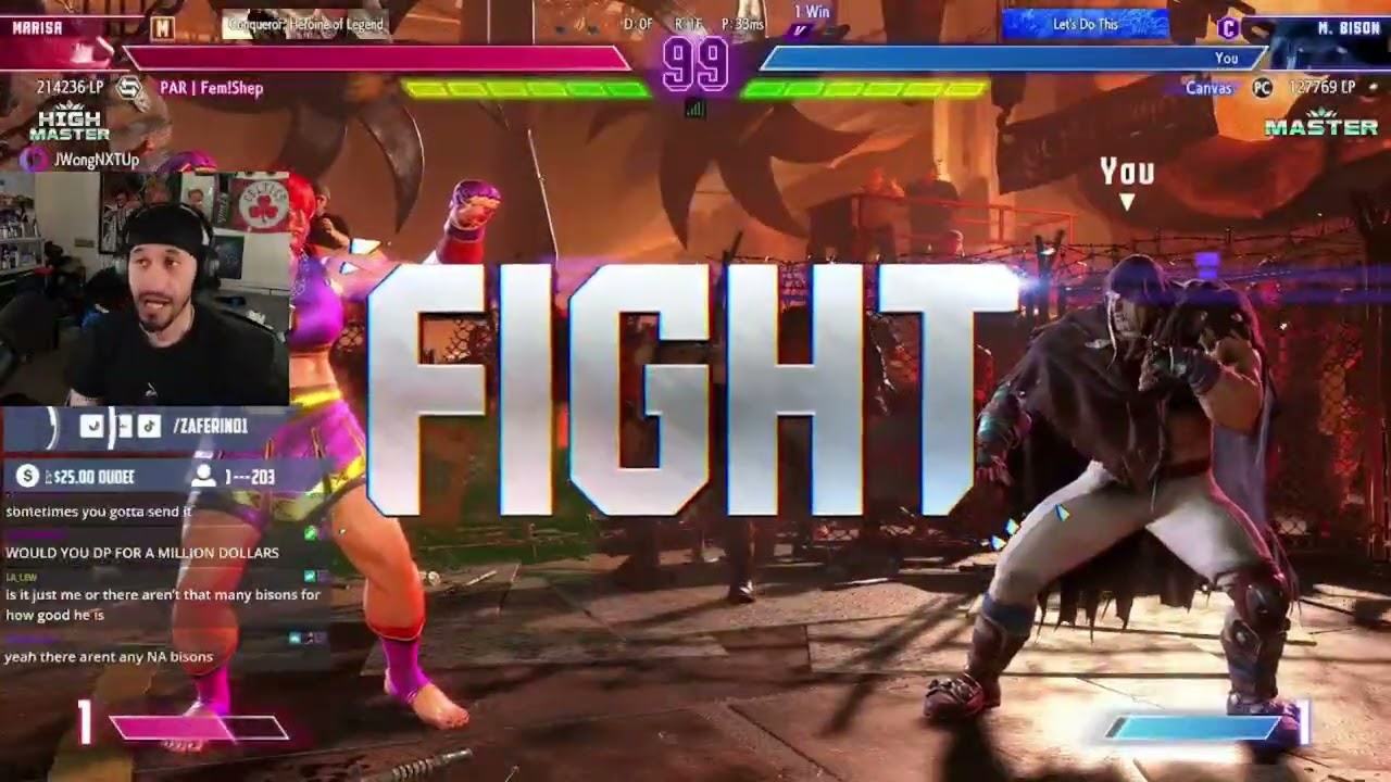 ZAFERINO FOUGHT MY MODERN MARISA TO HELP ME IMPROVE AT SF6