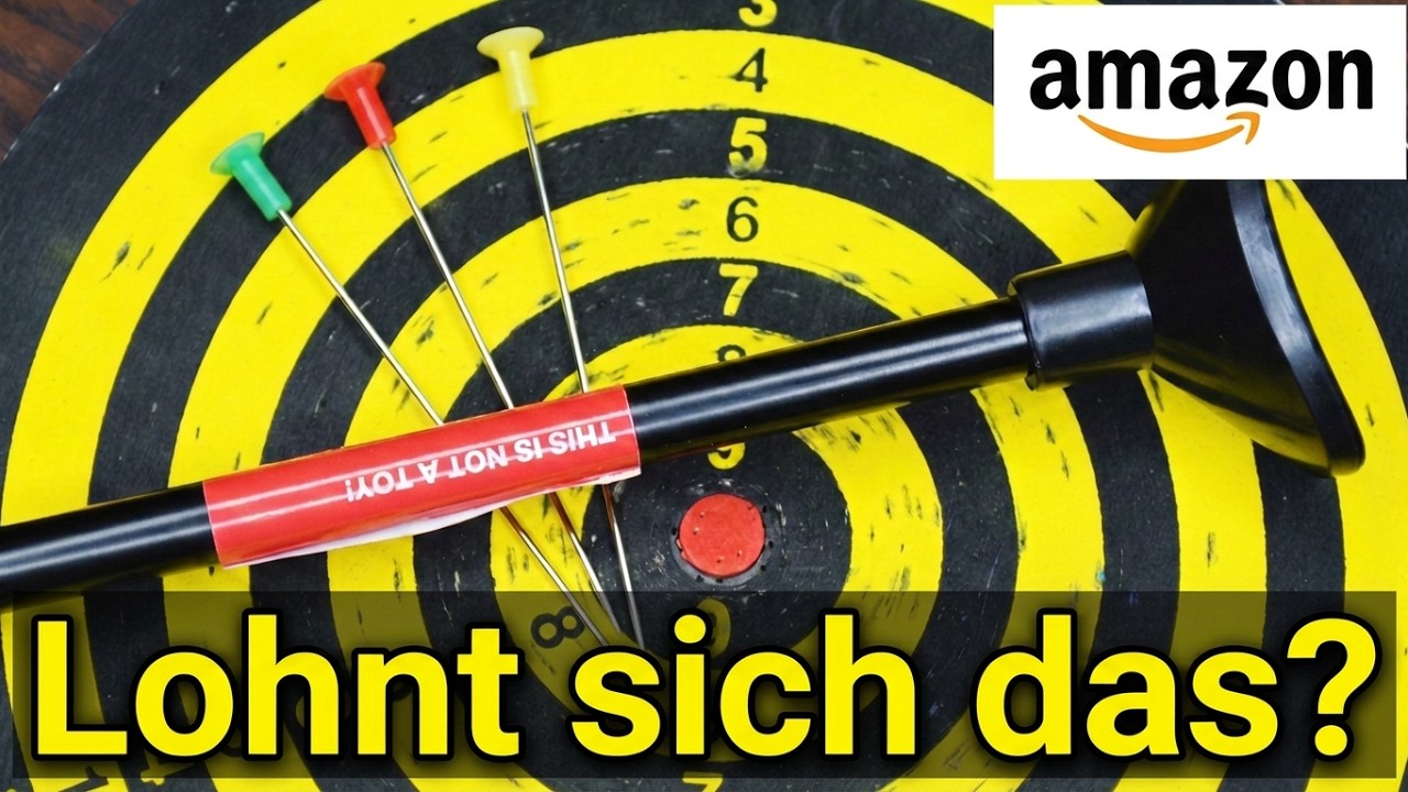 Lohnt sich das günstige Set von Amazon? Das erste Mal Blasrohrschießen / Blowgun Test. | Produkttest