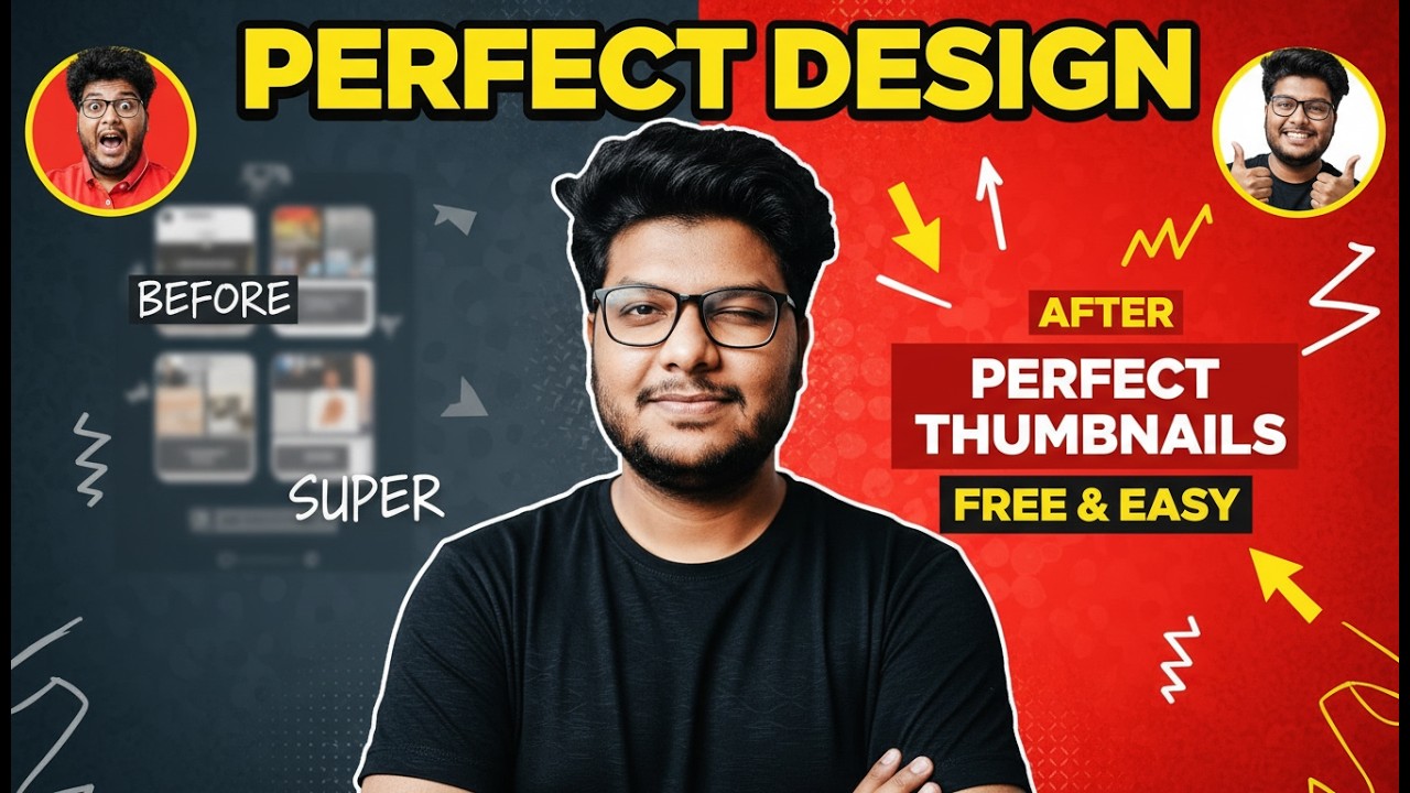 How to make Pro-Level Thumbnails in 5 Mins🤩
