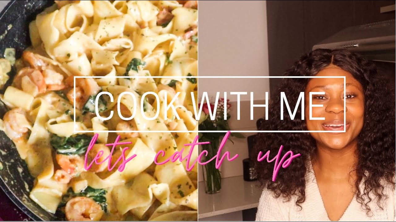 COOK WITH ME: QUICK & EASY CREAMY PRAWN & BACON PASTA