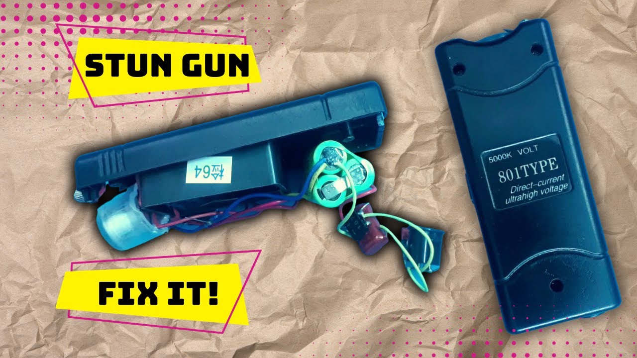 How to repair mini stun gun at home || 801 type 5000 K volt
