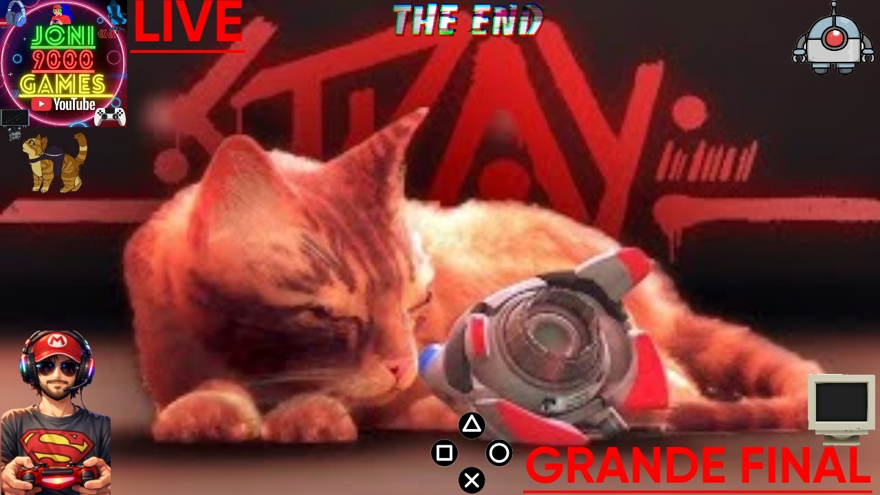 Stray no JONI 9000 GAMES - Parte 8 - LOGOUT DO CYBERMUNDO: O Grande Final Da Odisseia Do Gatinho!