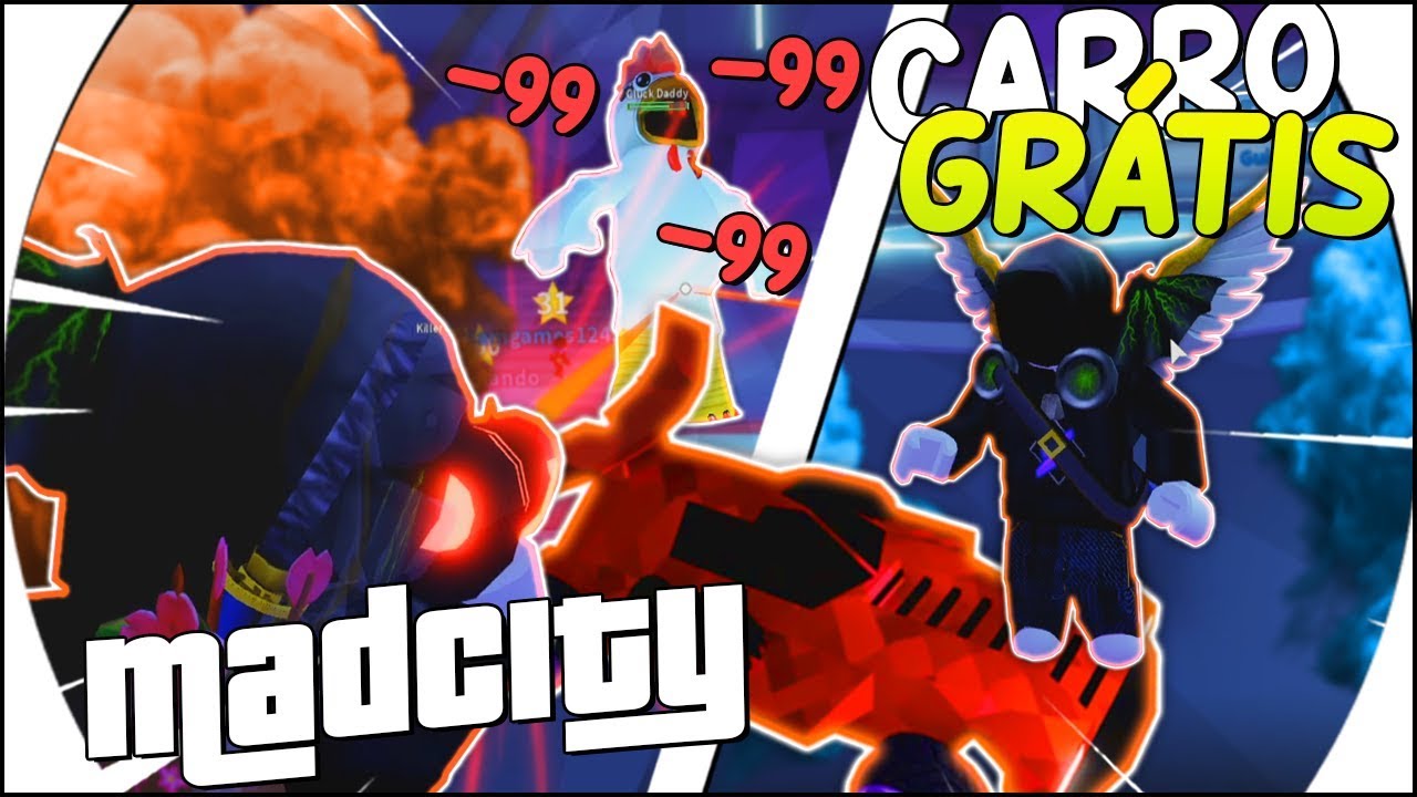 DESTRUINDO o NOVO BOSS e GANHANDO o CARRO da ATUALIZAÇÃO do MAD CITY no ROBLOX 😱