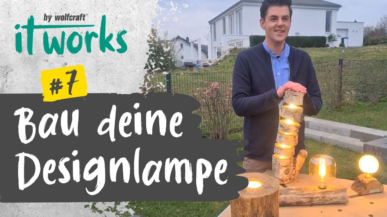 Designlampe selber bauen: Mit Schritt-f&uuml;r-Schritt-Anleitung | wolfcraft