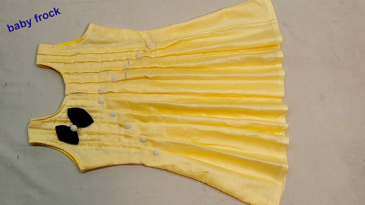 Frock Cutting and Stitching Very Easy\ box plated frock\frill baby frock