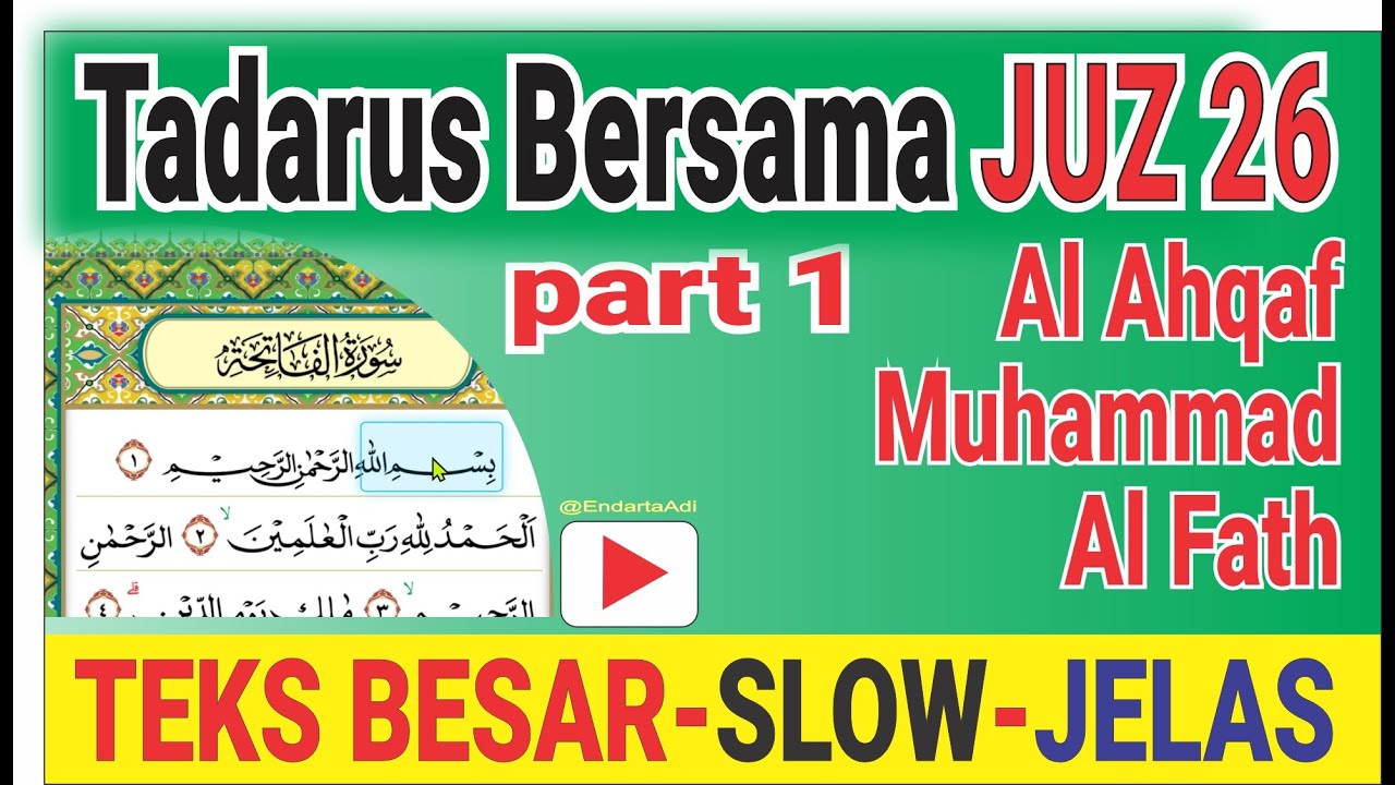 [LIVE] Tadarus Bareng Ramadan Juz 26 part 1 Kecepatan Slow - Fokus Tajwid & Kelancaran