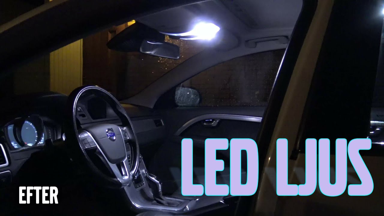 Volvo V70 LED uppgradering i kupén. LED Kitet passar 2008-2016