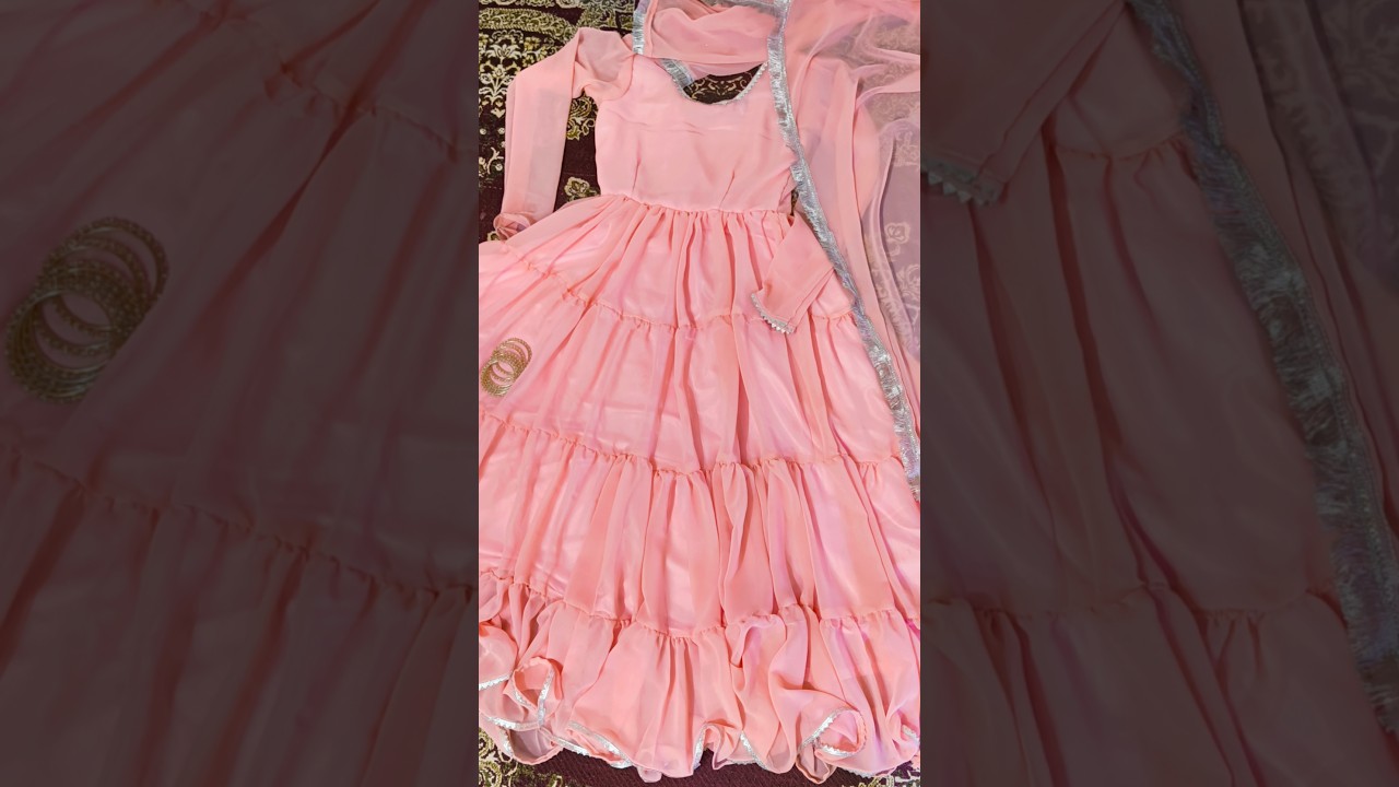 4 layers frock cutting and stitching / umbrella frock cutting and stitching/ umbrella frock #fashion