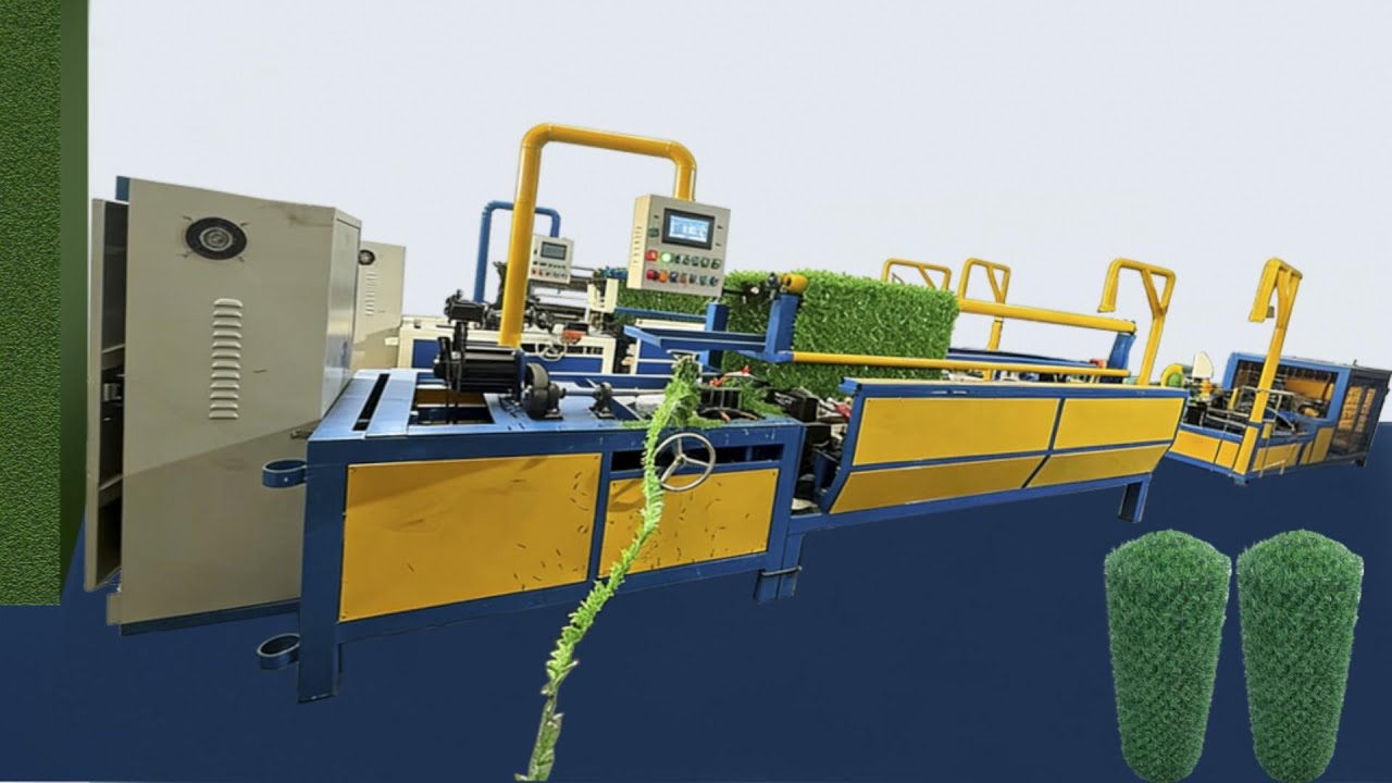 Automatic Grass Wire Fence Knitting Machine / Grass Wire Forming Machine 