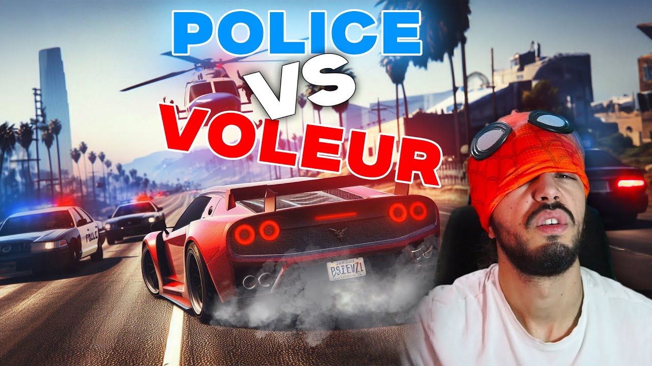1 VOLEUR vs 40 FLICS sur GTA 5 🤕