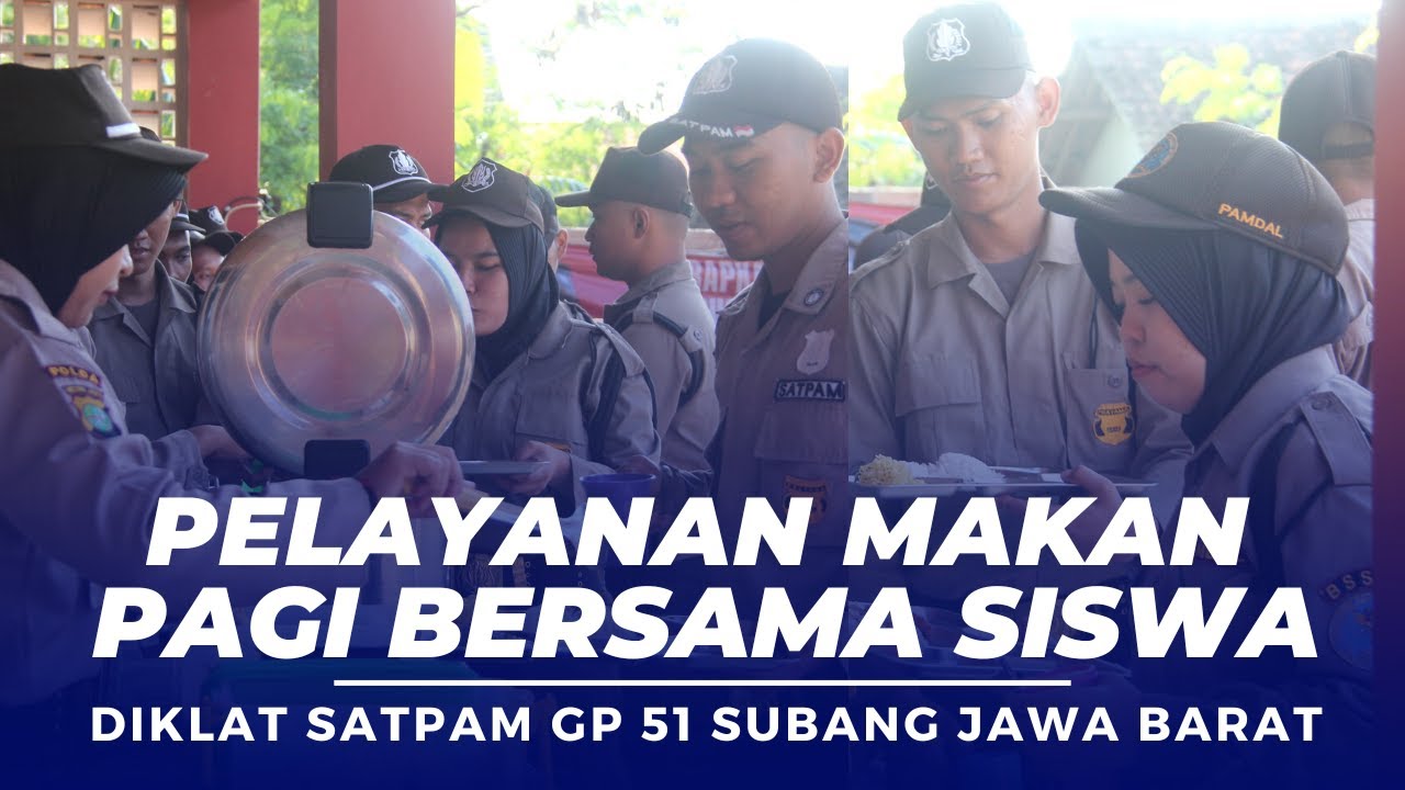 Intip Menu Makan Pagi Siswa Diklat Satpam Pusdik Caraka GP 51 Subang Hari Pertama Masuk Pusdiklat