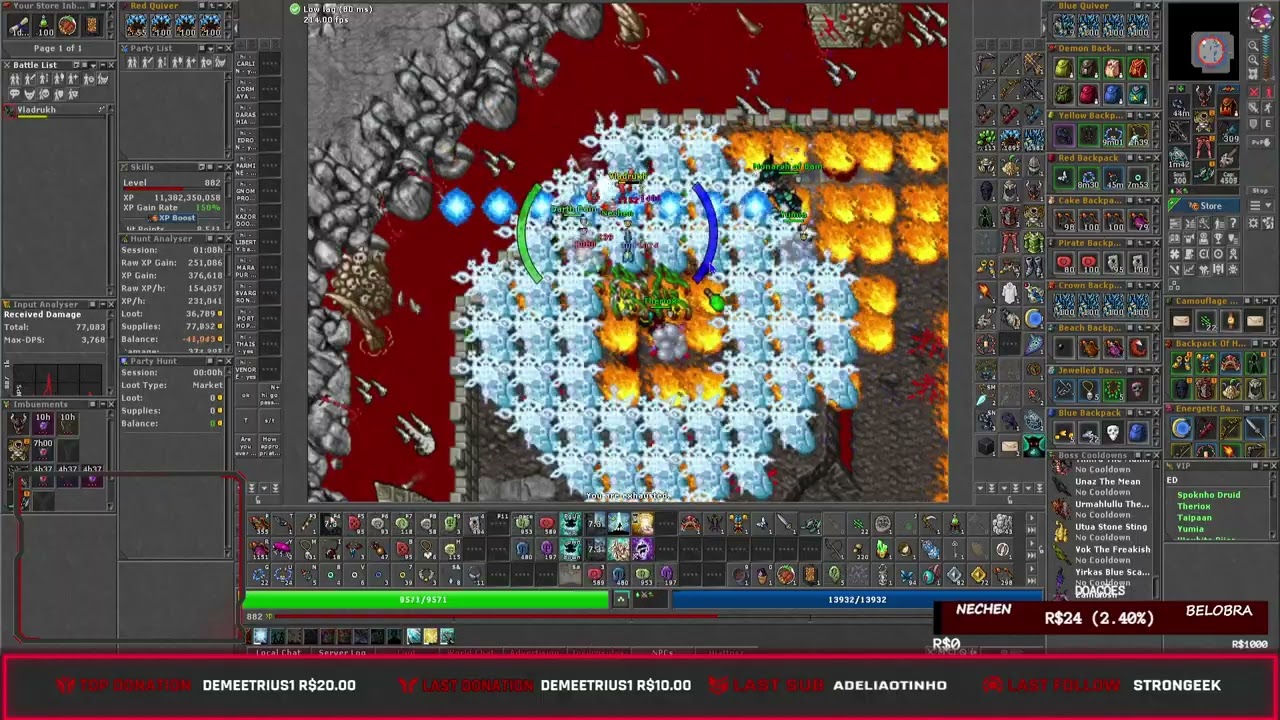 FIZ O NOVO BOSS DO TIBIA (VLADRUKH) E DROPEI EM BELOBRA  #tibia