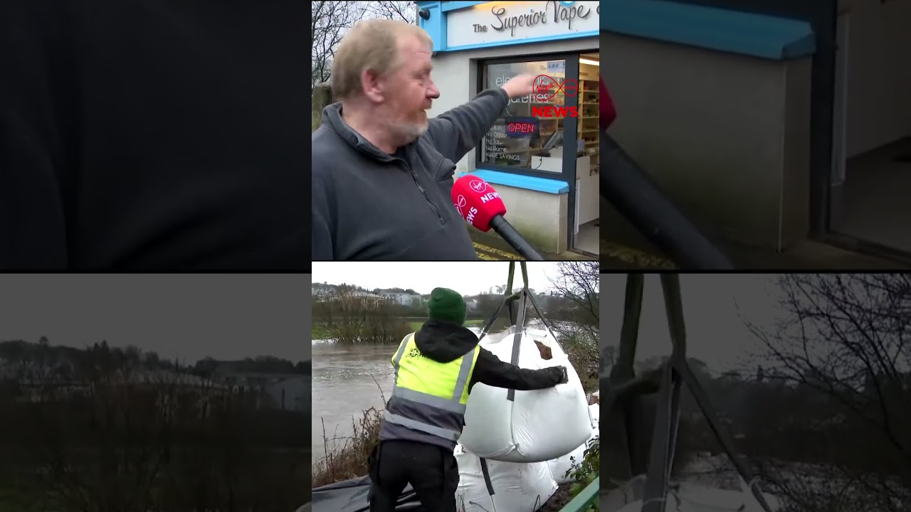 Sandbags Deployed Along River Slaney Amid Flood Fears In Enniscorthy