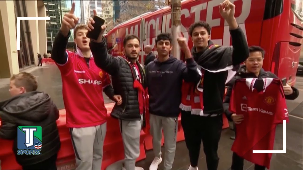 WATCH Joyous fans GREET Man United in Melbourne, Australia