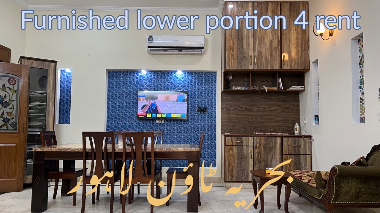 Furnished lower ground portion for rent in Bahria town Lahore 