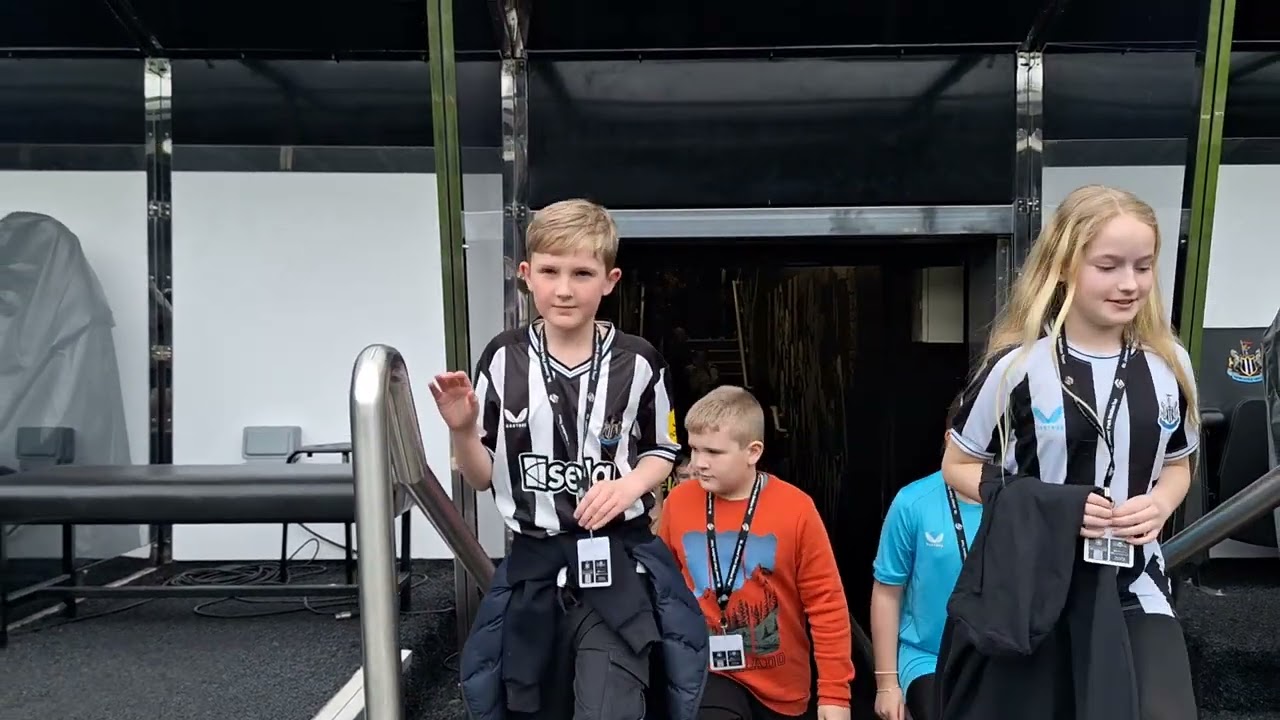 James coming out of St James Park tunnel