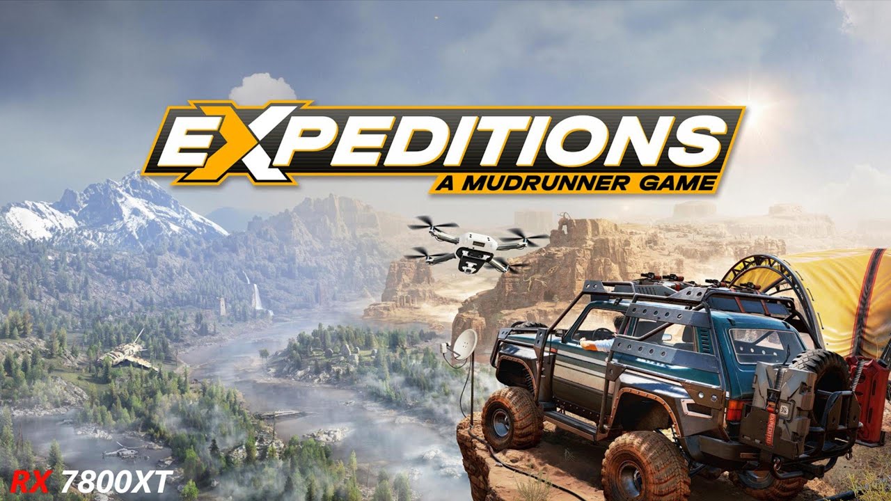 Expeditions: A Mudrunner Game - RX 7800 XT 1440p Ultra settings benchmark