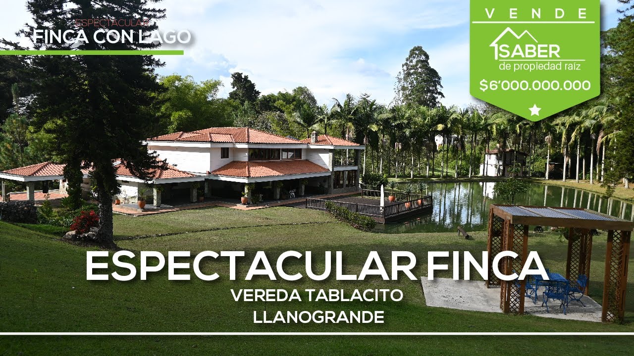 Espectacular finca con lago privado, Vereda Tablacito