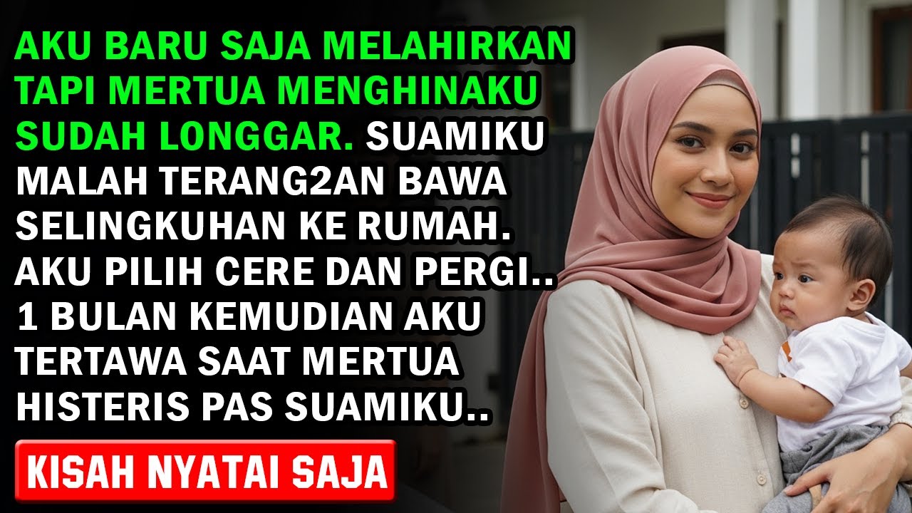 ANAKKU BARU LAHIR TAPI SUAMI SELINGKUH, MERTUA MENGHINAKU SUDAH LONGGAR TAK MENARIK