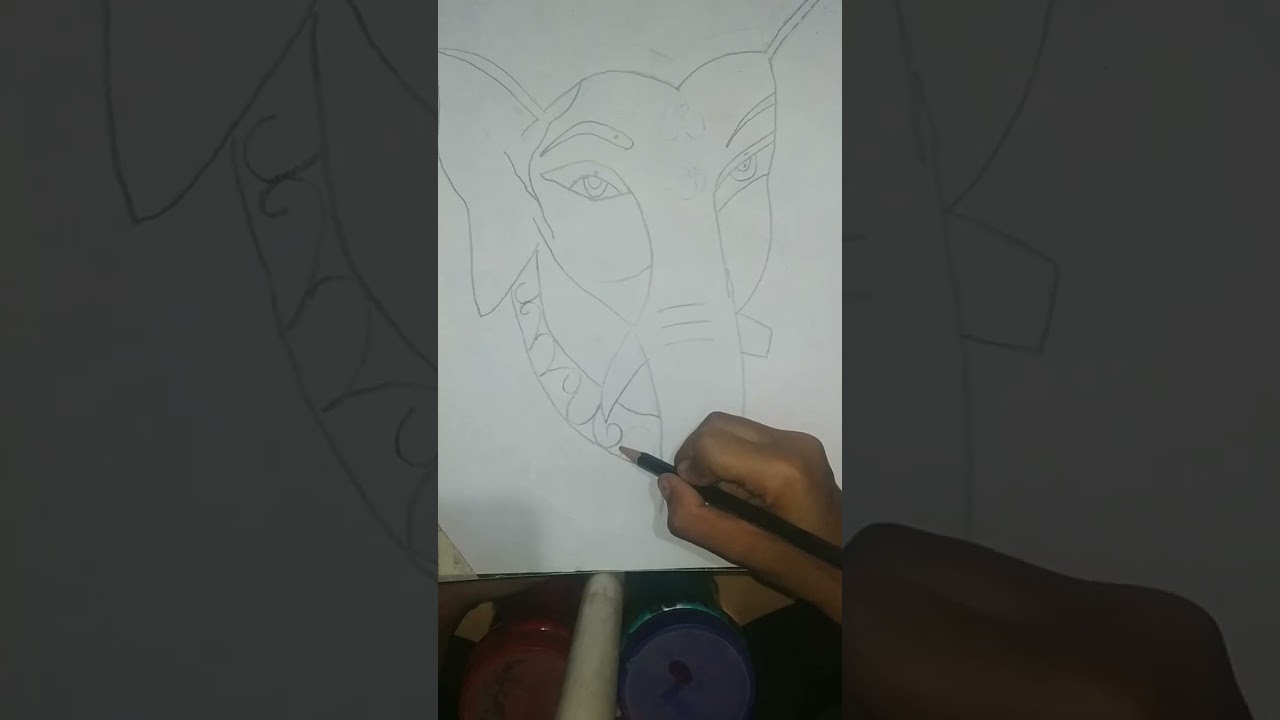Ganesh ji drawing 