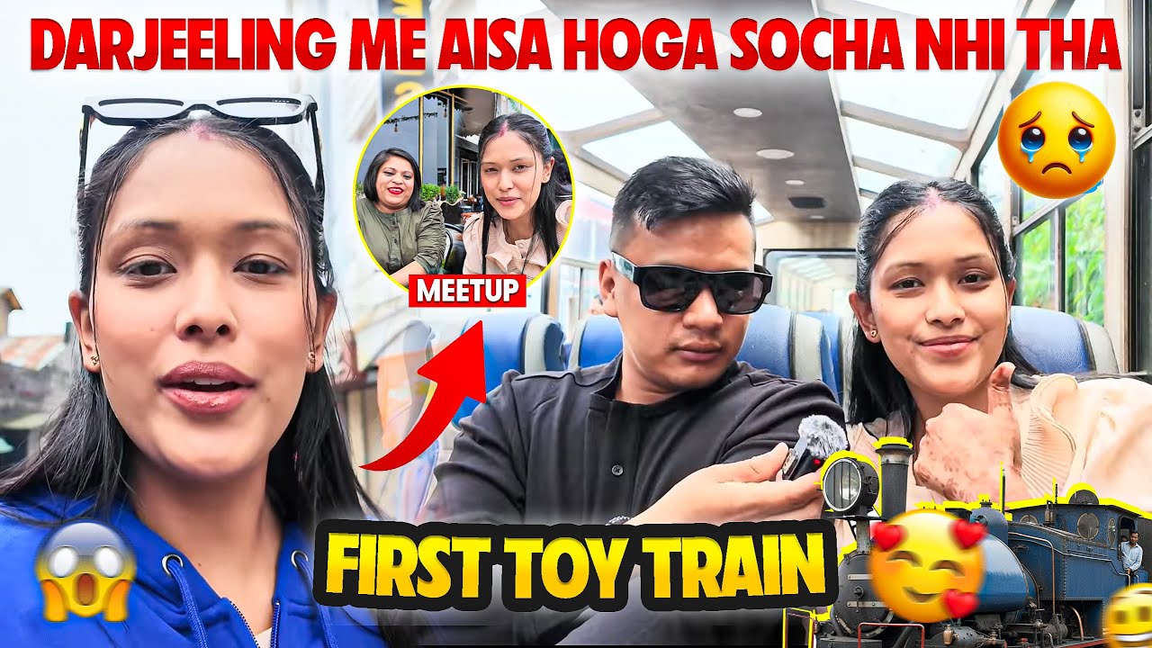 First toy train experience|| Darjeeling main aisa hoga socha nhi tha🥹|| Varsha Thapa