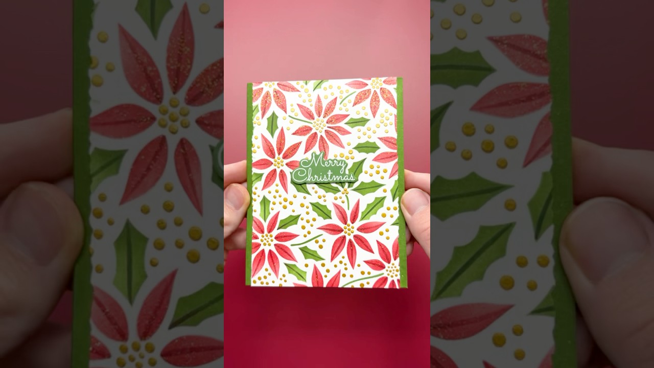 Make An EASY DIY Christmas Card In SECONDS!🤯❤️ ASMR Crafting #asmr #craft #diy
