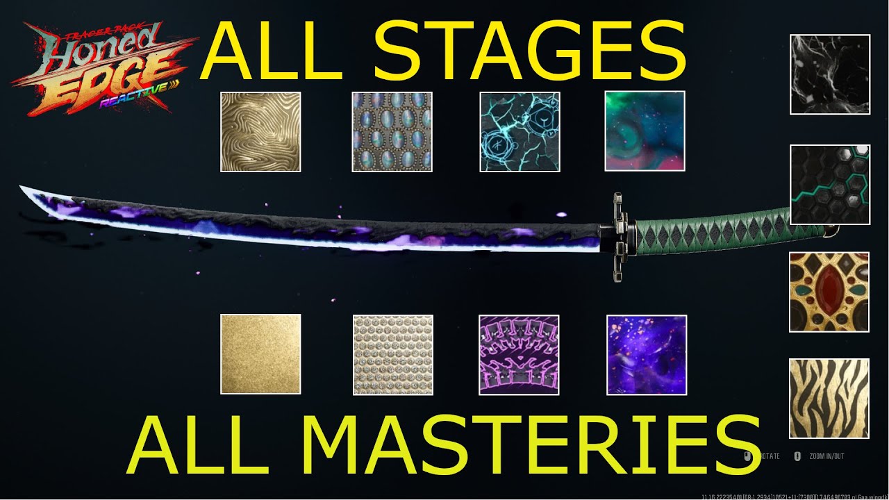 BO6 Embershred Katanas ALL MASTERY CAMOS/STAGES  (Tracer Pack: Honed Edge)