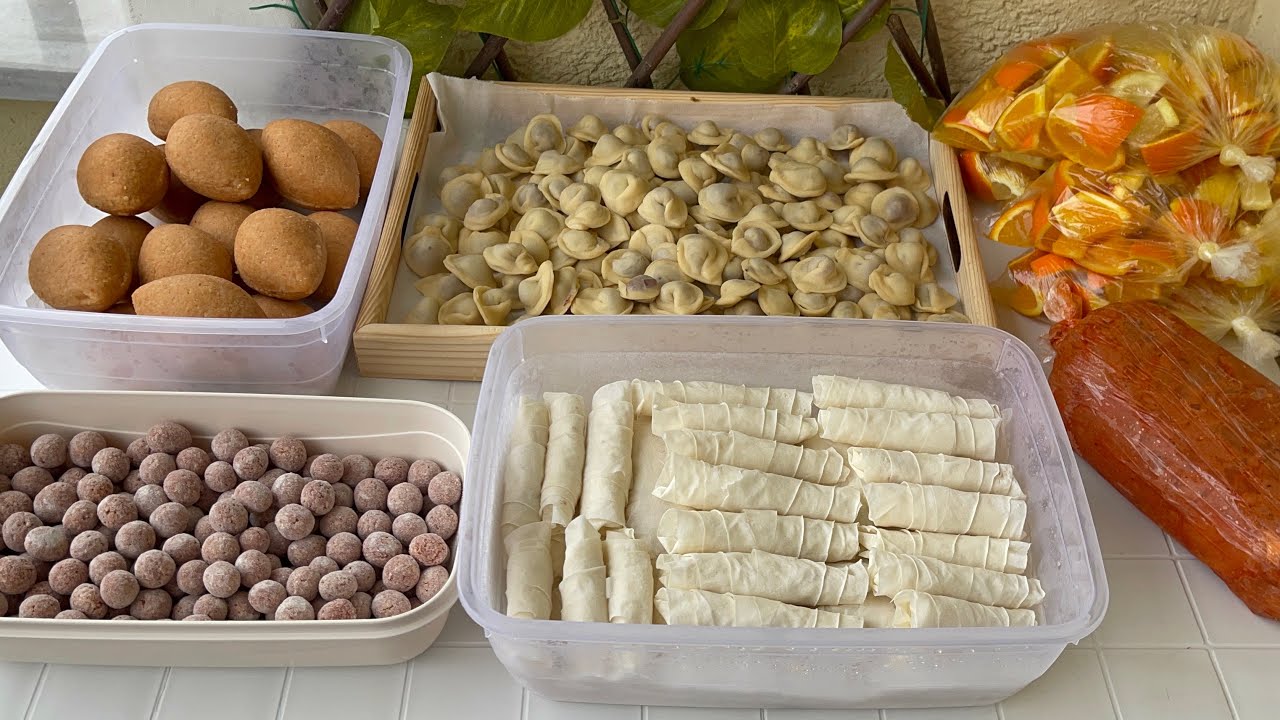 Ramazan İçin Pratik Buzluk Hazırlığım👌İçli Köfte, Tavuk Döner, Börek, Mantı, Misket Köfte,Limonata