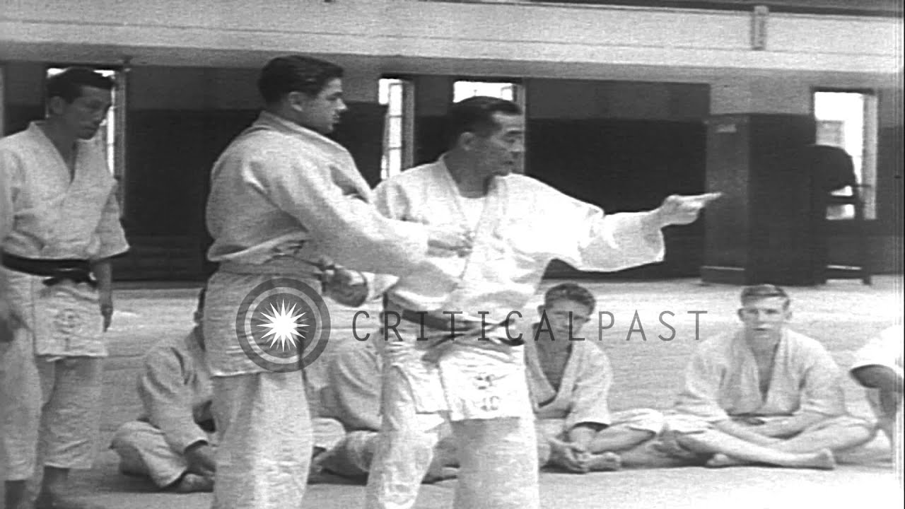 American airmen of the Strategic Air Command learn the ancient art of judo from J...HD Stock Footage