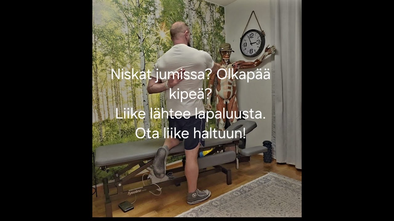 Lapaluun liike. Koko hartiaseudun unohdettu perusta. Liikkeen puute johtaa niska ja olkapää kipuun.