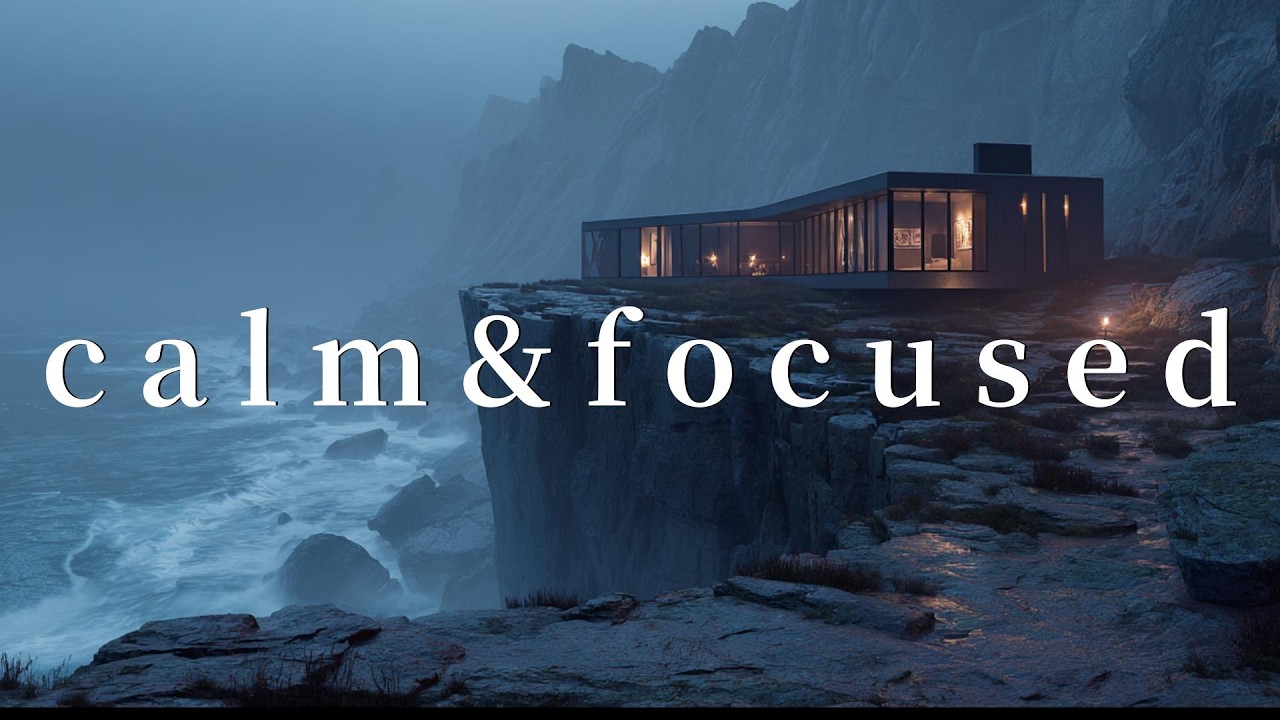 Deep Focus Ambient Music(106～109BPM）│Foggy Cliff House Atmosphere for Long Concentration│60min