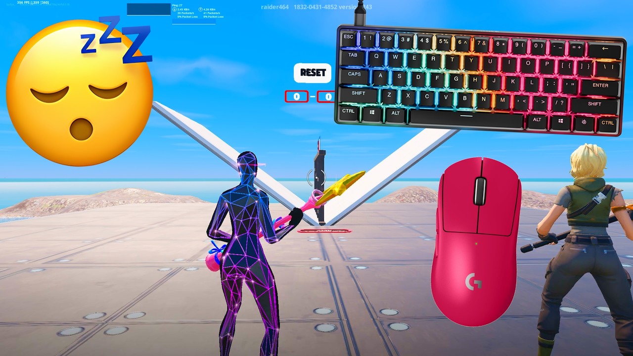 The Fastest Mechanical Keyboard for Fortnite | Apex Pro Mini 360FPS Gameplay