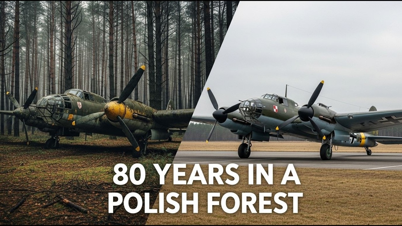 80 Years Later — Restoring a WWII Heinkel He-111 Found in a Polish Forest Back to Flying Condition