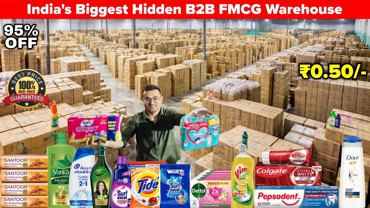Biggest Fmcg Warehouse In India| 100% Original FMCG Products| 90% Off| Shubh Enterprises 